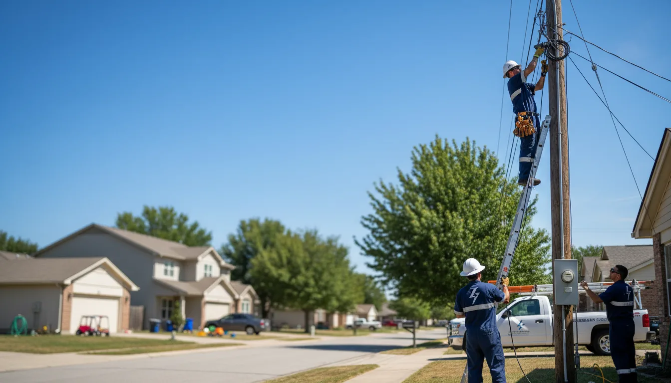 Residential electrician providing installation services in Scandinavia, WI